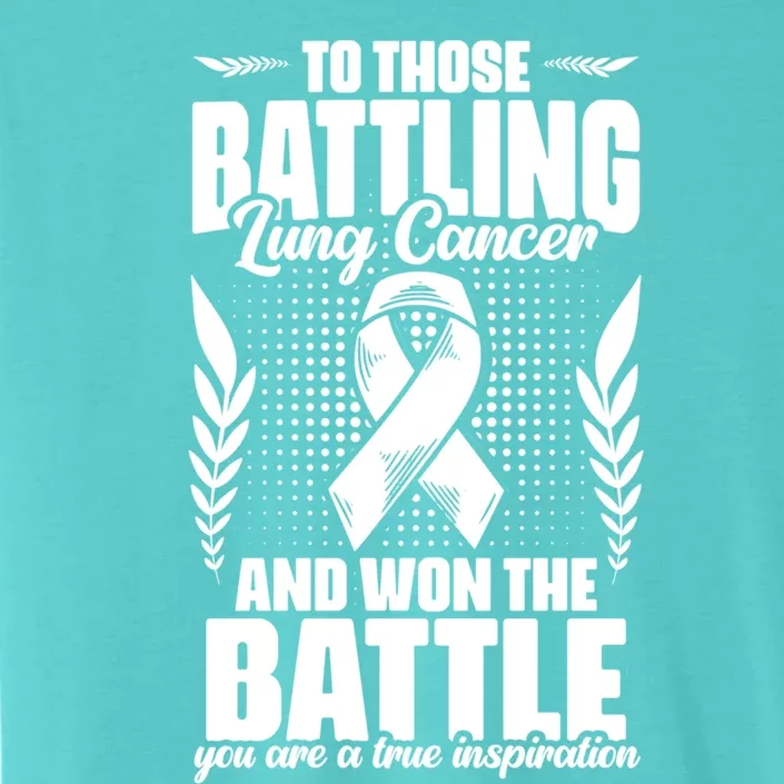 Battling Lung Cancer And Won Support Lung Cancer Survivor Gift ChromaSoft Performance T-Shirt