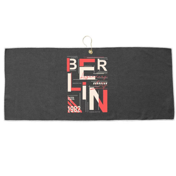 Berlin Legendary City 1982 Large Microfiber Waffle Golf Towel