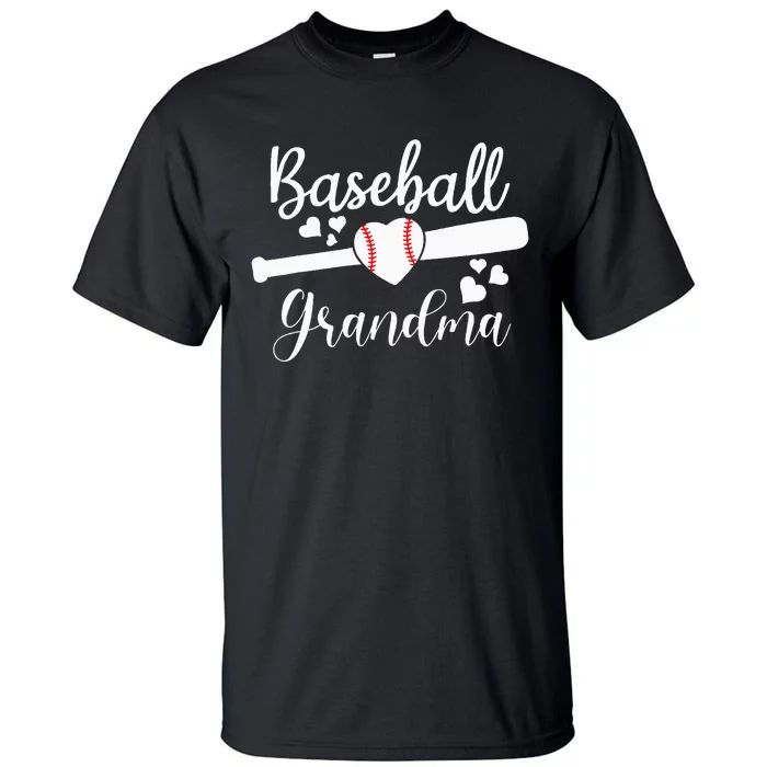 Baseball Lover Cute Baseball Grandma Tall T-Shirt