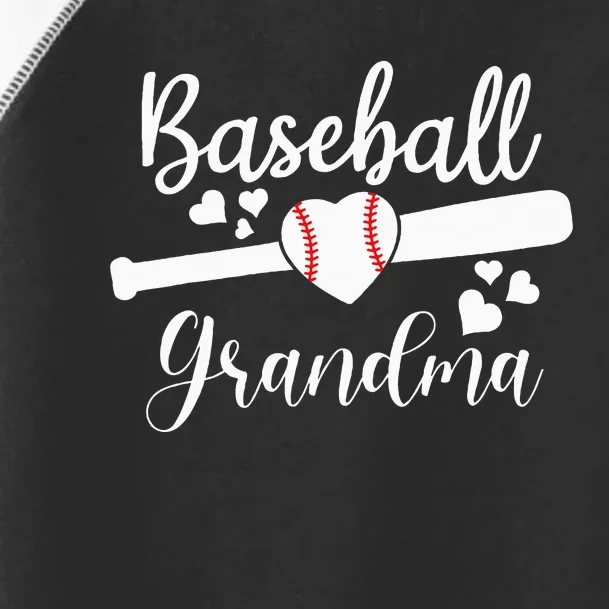 Baseball Lover Cute Baseball Grandma Toddler Fine Jersey T-Shirt