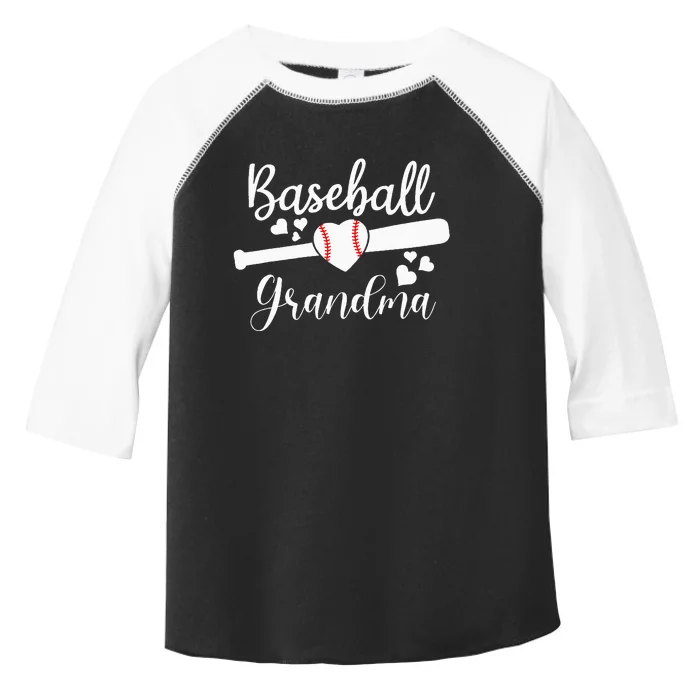 Baseball Lover Cute Baseball Grandma Toddler Fine Jersey T-Shirt