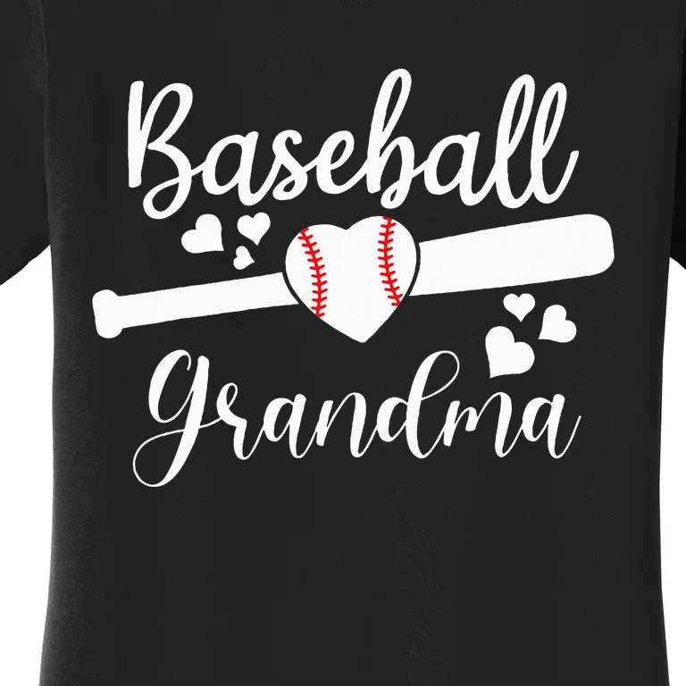 Baseball Lover Cute Baseball Grandma Women's T-Shirt