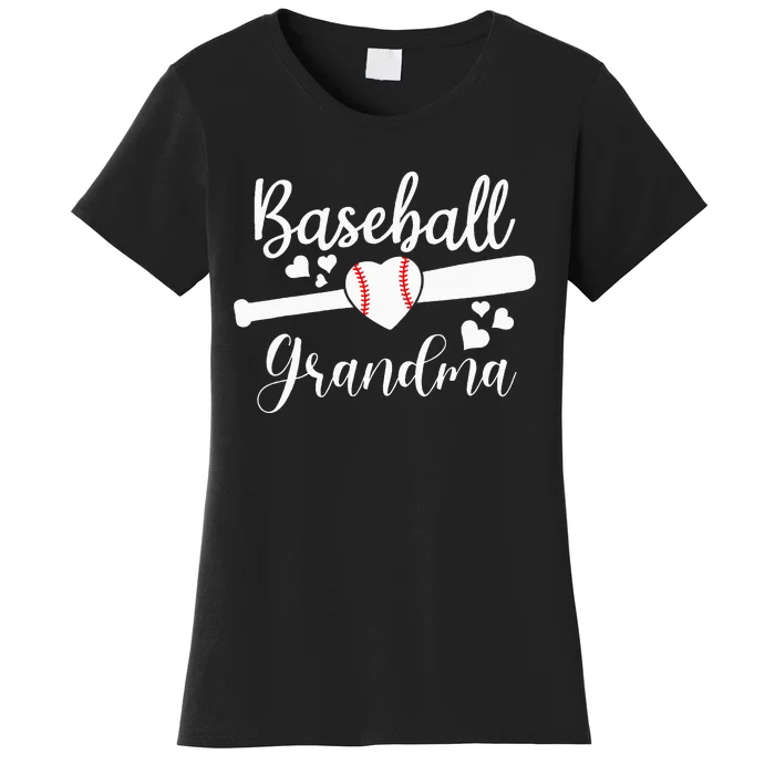 Baseball Lover Cute Baseball Grandma Women's T-Shirt