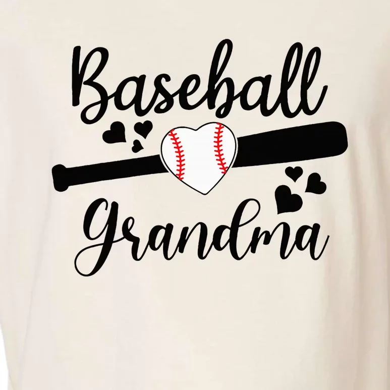 Baseball Lover Cute Baseball Grandma Garment-Dyed Women's Muscle Tee