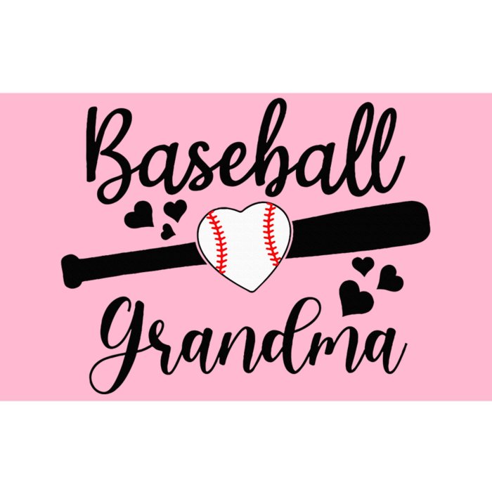 Baseball Lover Cute Baseball Grandma Bumper Sticker