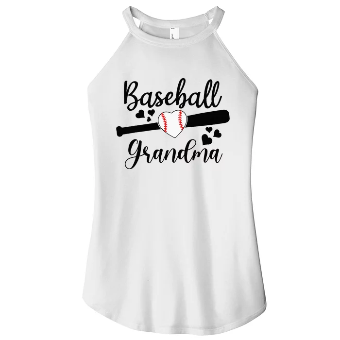 Baseball Lover Cute Baseball Grandma Women’s Perfect Tri Rocker Tank