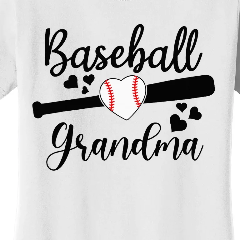 Baseball Lover Cute Baseball Grandma Women's T-Shirt