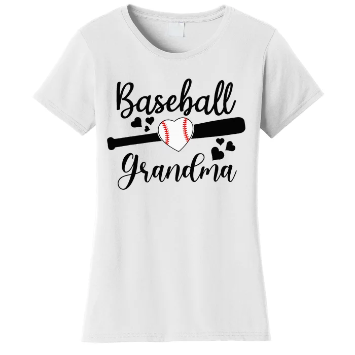 Baseball Lover Cute Baseball Grandma Women's T-Shirt