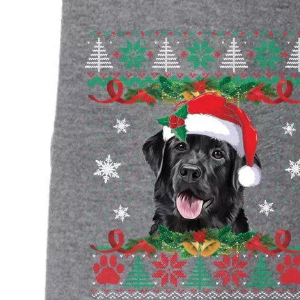 Black Lab Christmas Santa Ugly Sweater Dog Lover Xmas Gift Doggie 3-End Fleece Hoodie