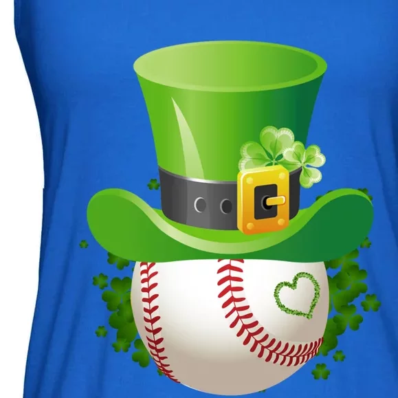 Baseball Leprechaun Catcher St Patricks Day Great Gift Ladies Essential Flowy Tank