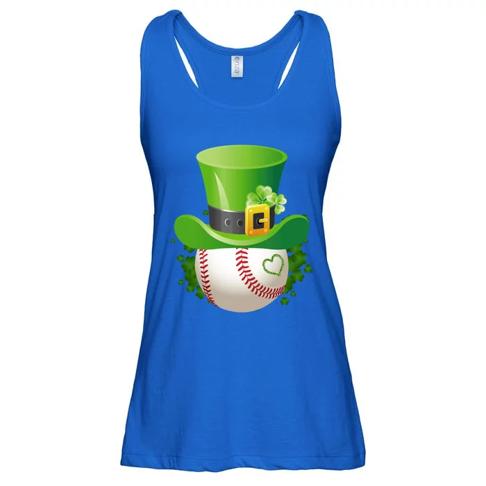 Baseball Leprechaun Catcher St Patricks Day Great Gift Ladies Essential Flowy Tank