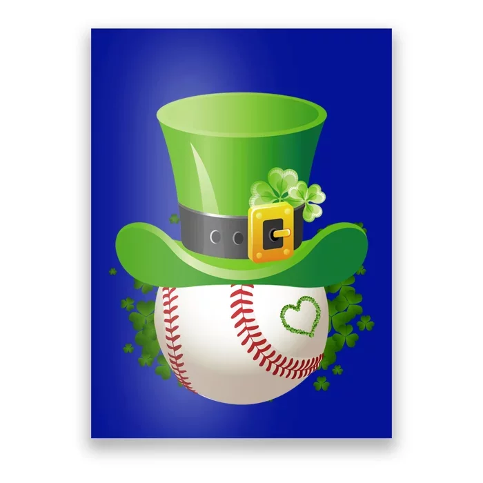 Baseball Leprechaun Catcher St Patricks Day Great Gift Poster