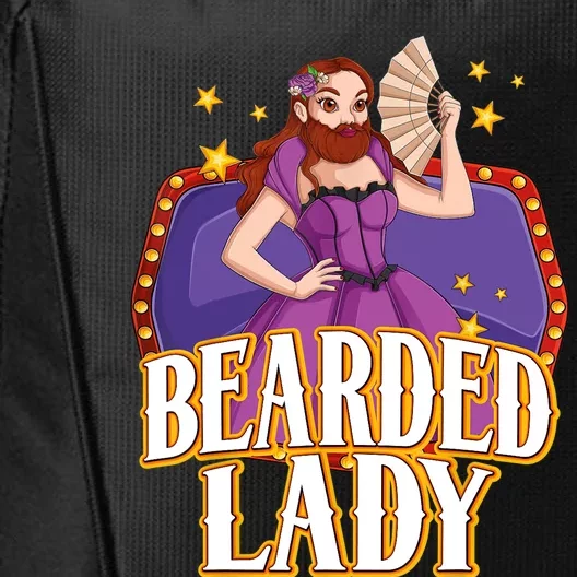 Bearded Lady Costume Circus Staff Carnival Lovers City Backpack