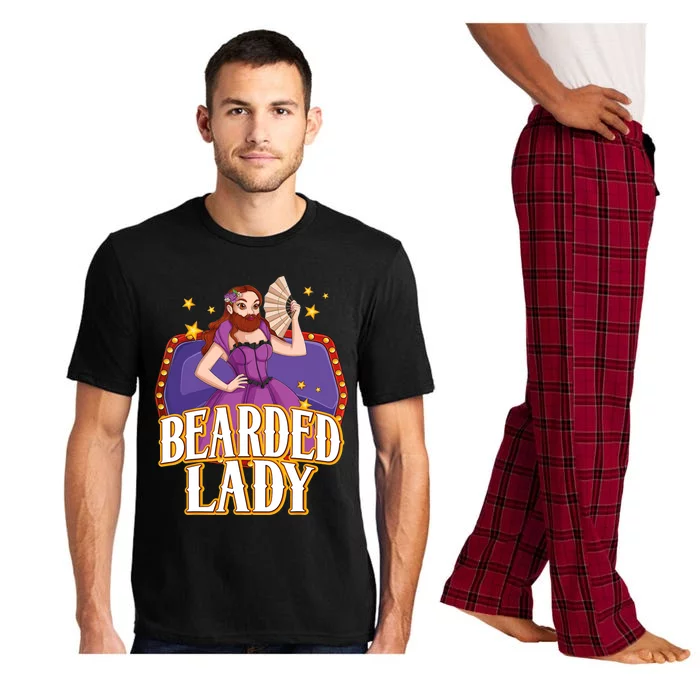 Bearded Lady Costume Circus Staff Carnival Lovers Pajama Set