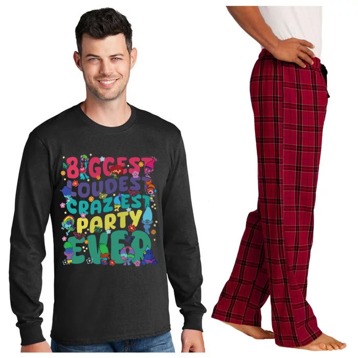 Biggest Loudest Craziest Party Ever Trolls Long Sleeve Pajama Set