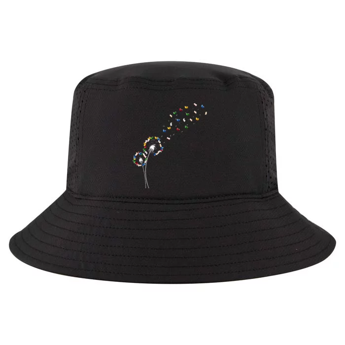 Book Lovers Cute Dandelion With Books Image Cool Comfort Performance Bucket Hat