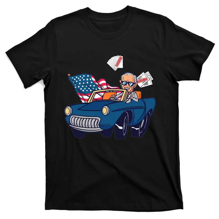 Biden Losing Classified Documents Funny Anti Biden T-Shirt