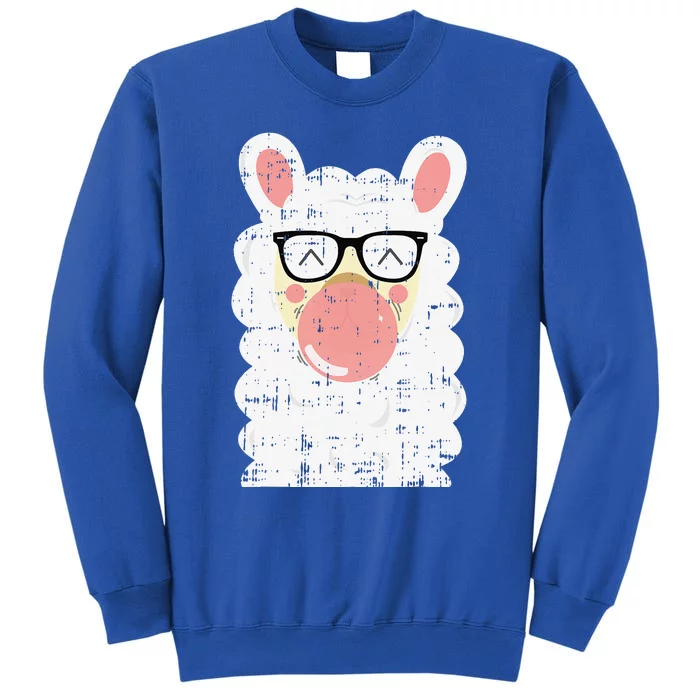 Bubblegum Llama Cute Funny Animal Halloween Gift Idea Sweatshirt