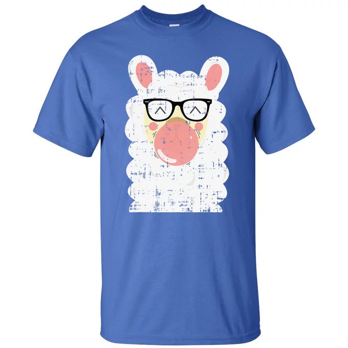 Bubblegum Llama Cute Funny Animal Halloween Gift Idea Tall T-Shirt