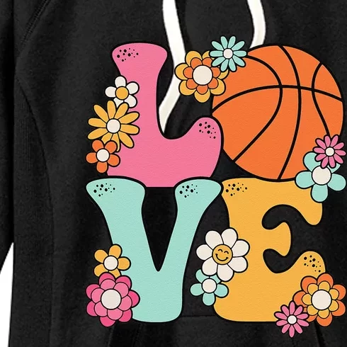 Basketball Love Cute Basketball Lover Women Teens Girl Women's Fleece Hoodie