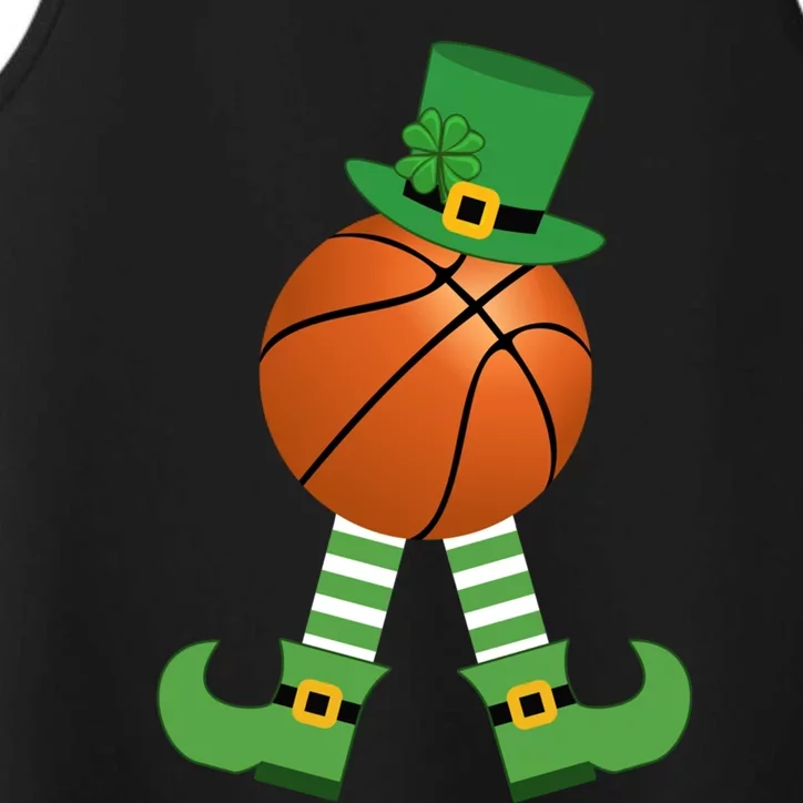 Basketball Leprechaun Coach Gift Green St Patricks Day Party Gift Performance Tank