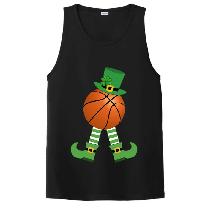 Basketball Leprechaun Coach Gift Green St Patricks Day Party Gift Performance Tank