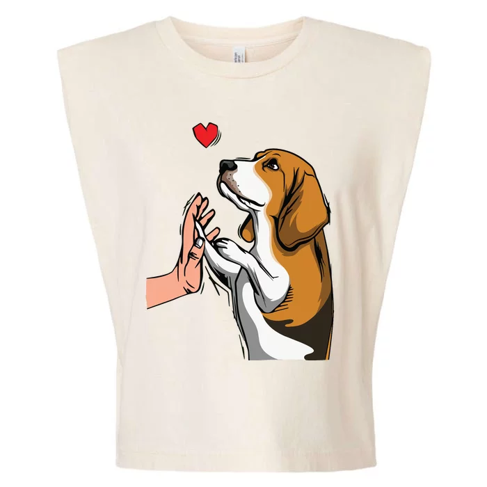 Beagle Love Cute Dog Mom Funny Girl Garment-Dyed Women's Muscle Tee