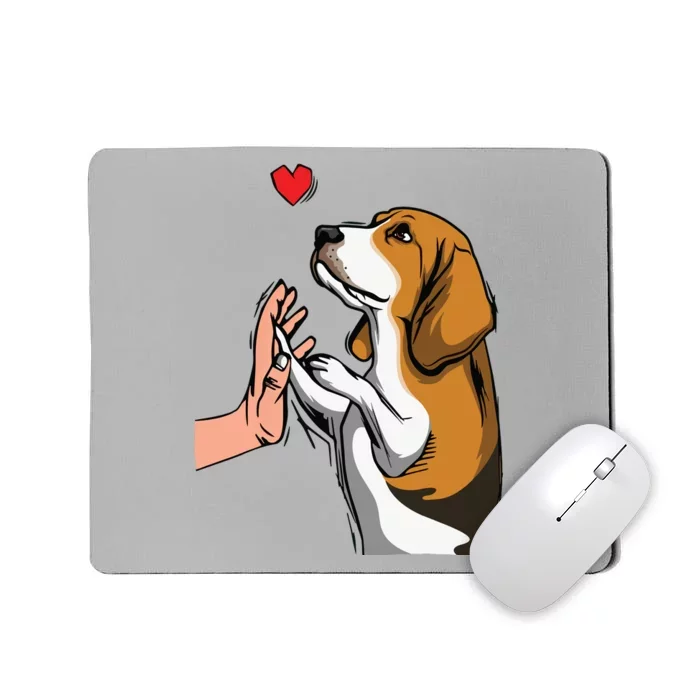 Beagle Love Cute Dog Mom Funny Girl Mousepad