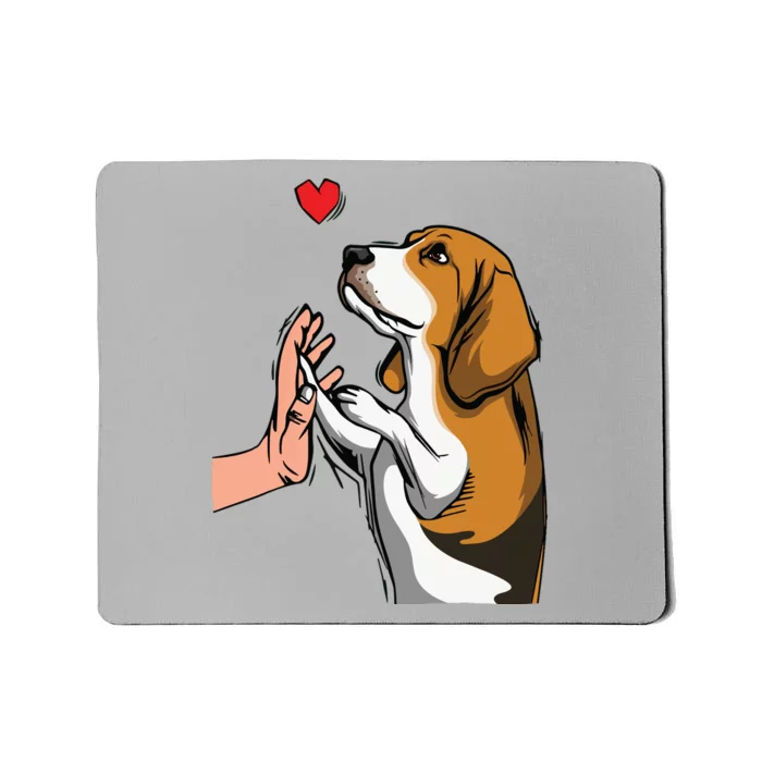 Beagle Love Cute Dog Mom Funny Girl Mousepad