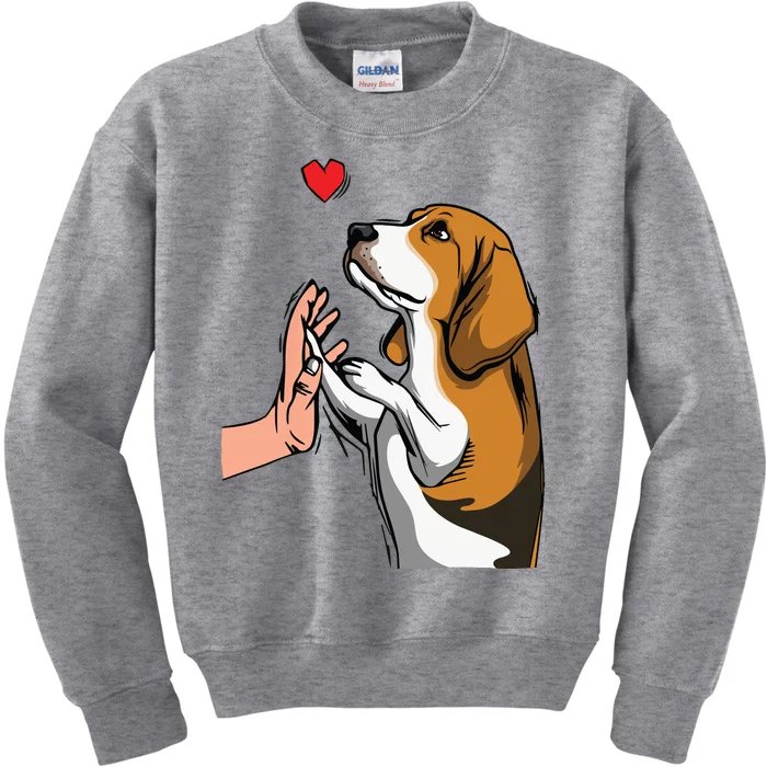 Beagle Love Cute Dog Mom Funny Girl Kids Sweatshirt