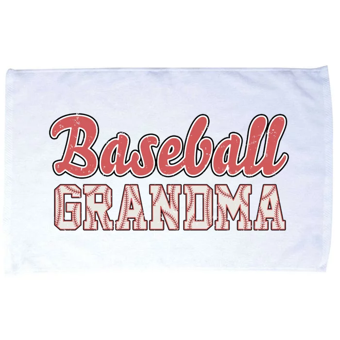 Baseball Lover Cute Baseball Grandma Great Gift Microfiber Hand Towel