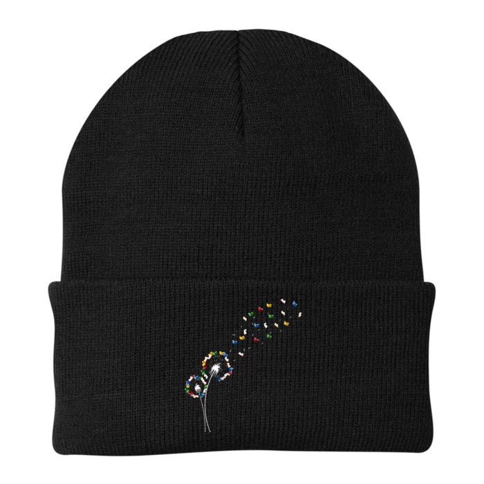 Book Lovers Cute Dandelion With Books Image Knit Cap Winter Beanie