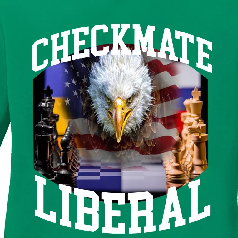 Barely Legal Clothing Checkmate Liberal Ladies Long Sleeve Shirt