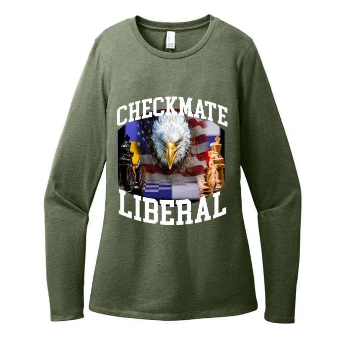 Barely Legal Clothing Checkmate Liberal Womens CVC Long Sleeve Shirt