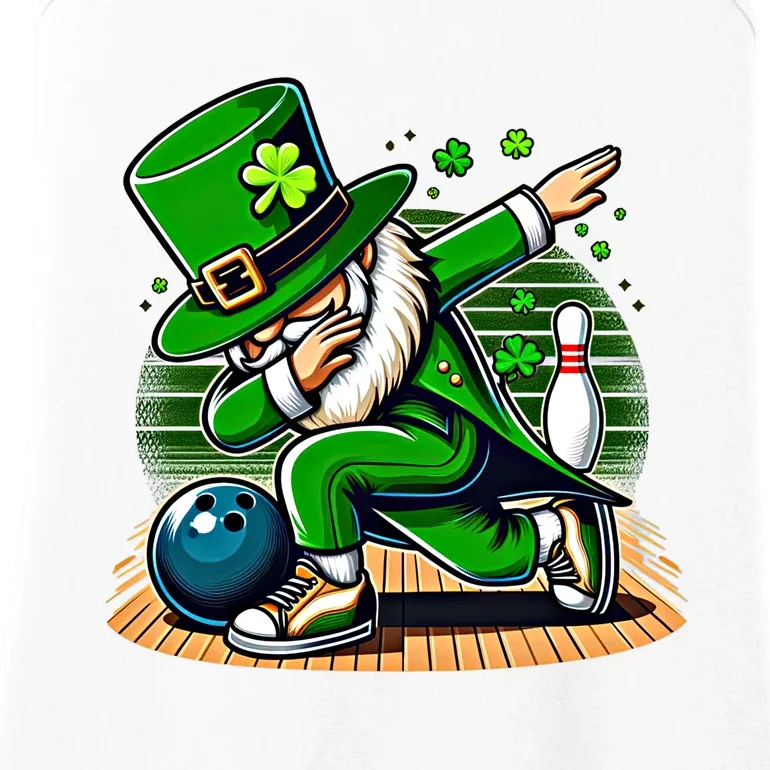 Bowling Lover Dabbing Irish Bowler St Saint PatrickS Day Great Gift Ladies Essential Tank