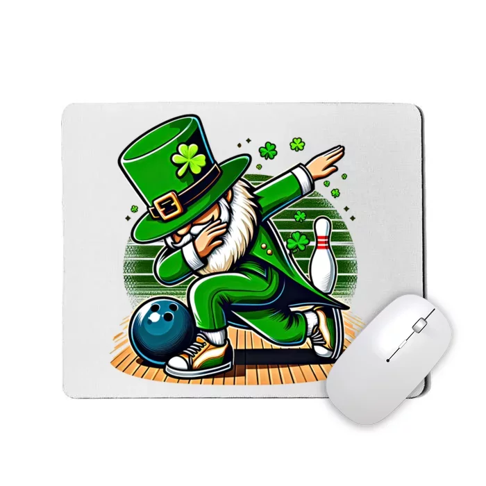 Bowling Lover Dabbing Irish Bowler St Saint PatrickS Day Great Gift Mousepad