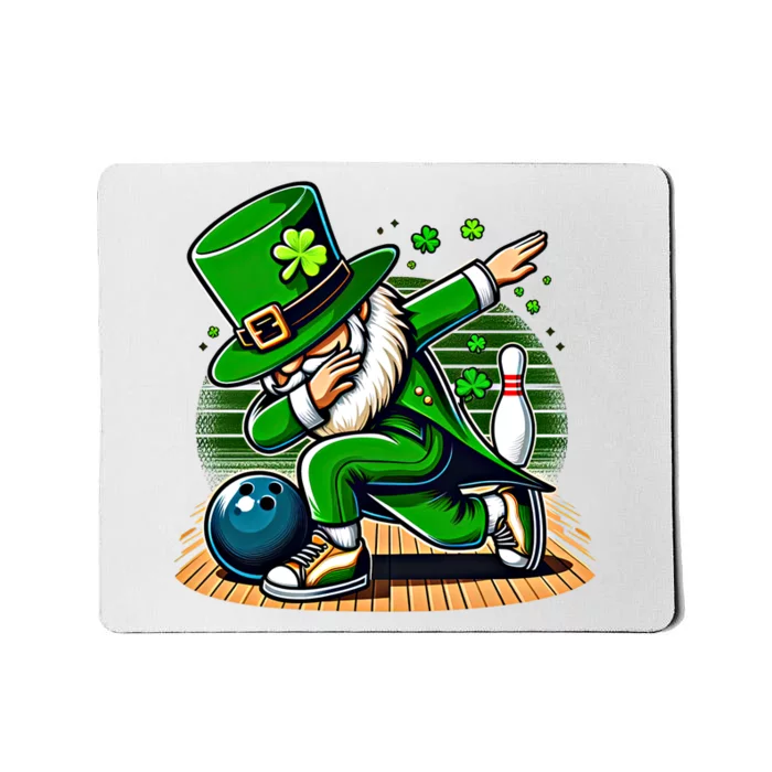 Bowling Lover Dabbing Irish Bowler St Saint PatrickS Day Great Gift Mousepad