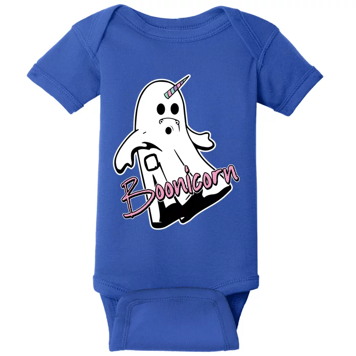 Boonicorn Lazy Diy Halloween Costume Funny Unicorn Ghost Gift Baby Bodysuit