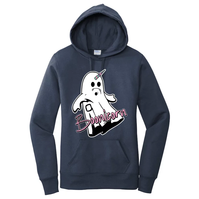 Boonicorn Lazy Diy Halloween Costume Funny Unicorn Ghost Gift Women's Pullover Hoodie