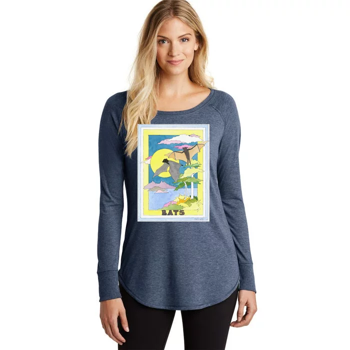 Birch Lake Design Bats Women's Perfect Tri Tunic Long Sleeve Shirt