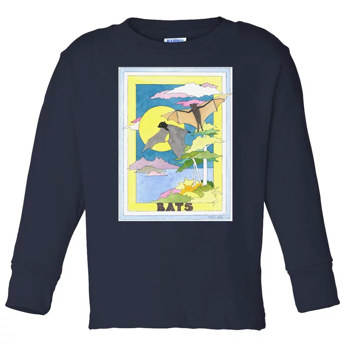 Birch Lake Design Bats Toddler Long Sleeve Shirt