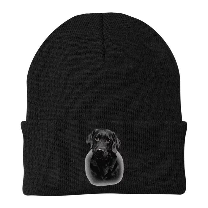 Black Labrador Dad Mom Retriever Lab Owner Dog Lover Cute Knit Cap Winter Beanie