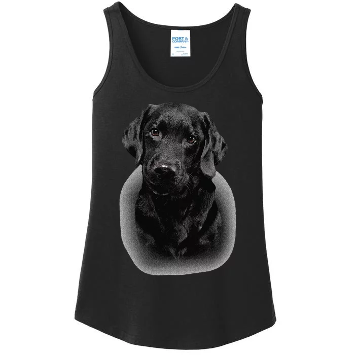 Black Labrador Dad Mom Retriever Lab Owner Dog Lover Cute Ladies Essential Tank