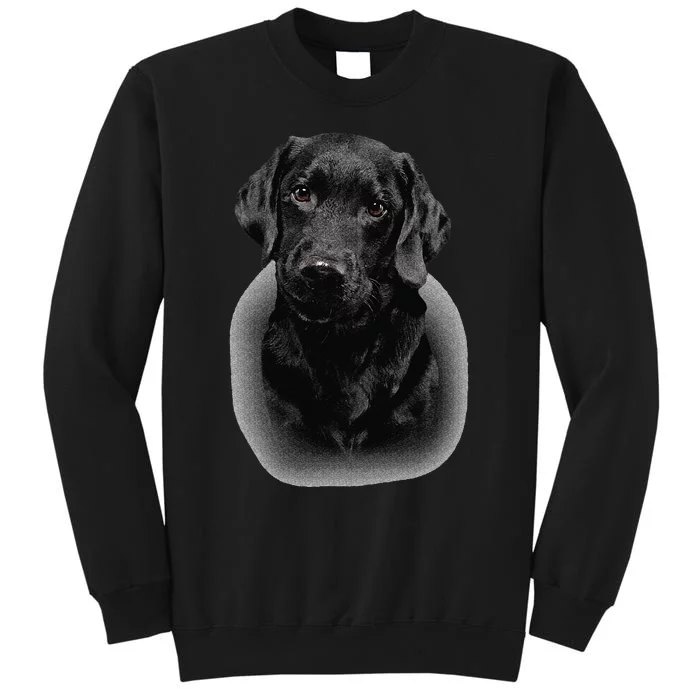 Black Labrador Dad Mom Retriever Lab Owner Dog Lover Cute Tall Sweatshirt