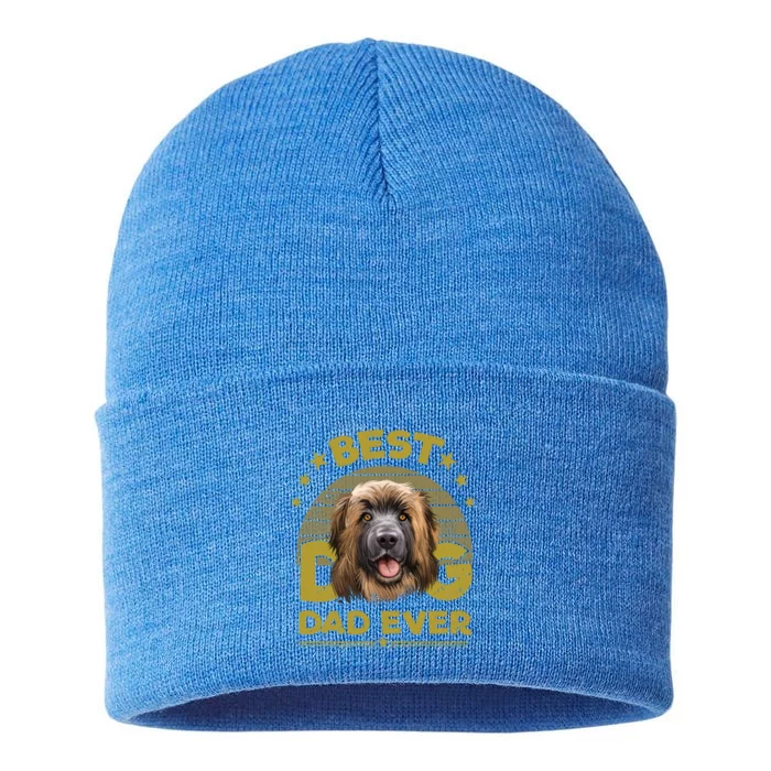 Best Leonberger Dog Dad Ever Gift Gift Sustainable Knit Beanie