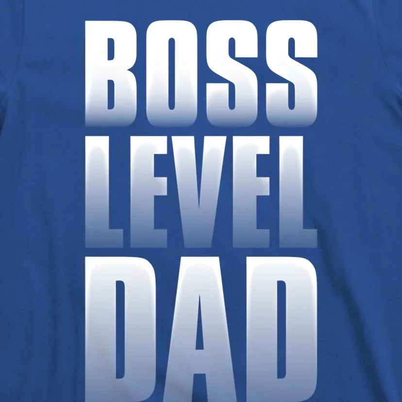 Boss Level Dad Gift Dad By Day Gamer By Nighfunny Gift Cute Gift T-Shirt