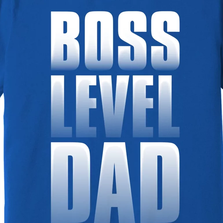 Boss Level Dad Gift Dad By Day Gamer By Nighfunny Gift Cute Gift Premium T-Shirt