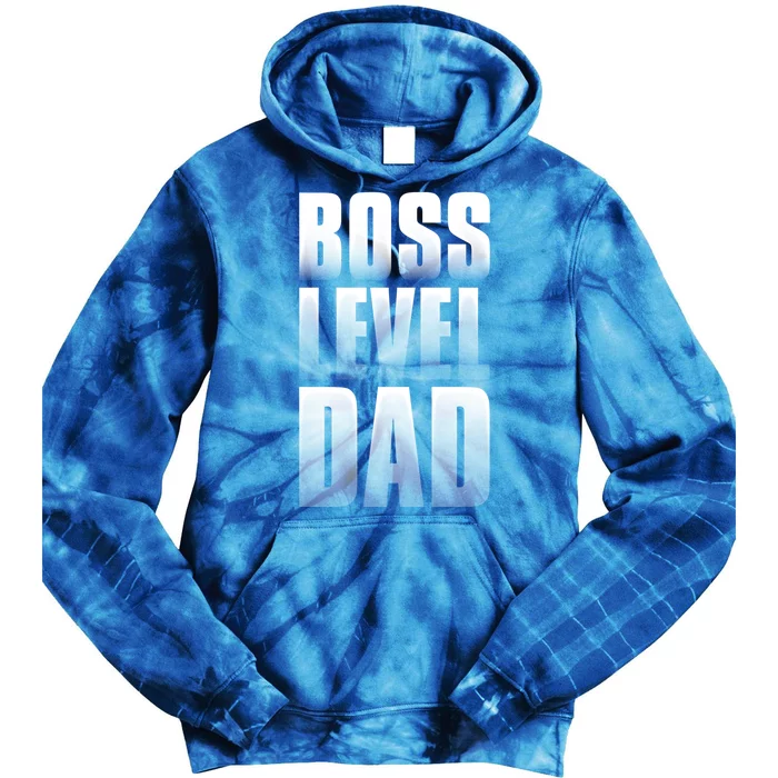 Boss Level Dad Gift Dad By Day Gamer By Nighfunny Gift Cute Gift Tie Dye Hoodie