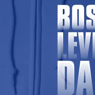 Boss Level Dad Gift Dad By Day Gamer By Nighfunny Gift Cute Gift Full Zip Hoodie