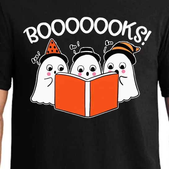 Boooks Lazy DIY Halloween Teacher Funny Ghost Reading Pajama Set